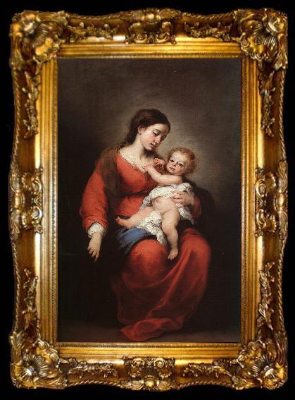 framed  Bartolome Esteban Murillo Virgin and Child, ta009-2